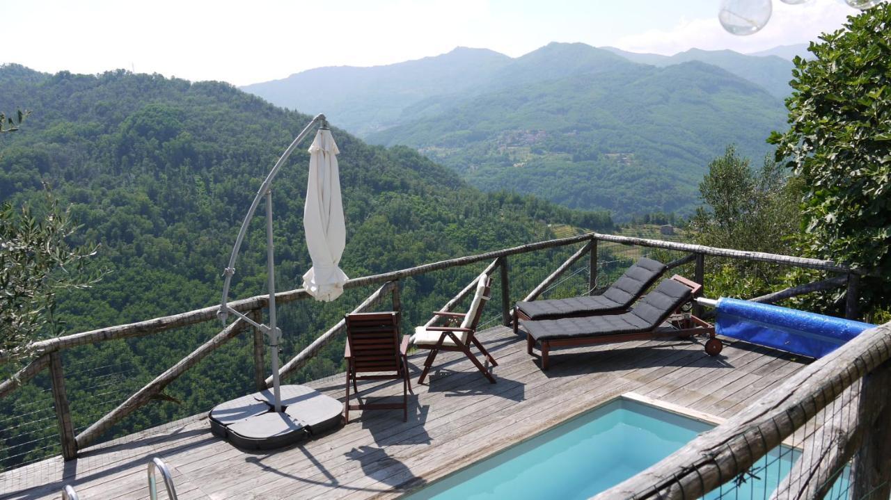 Willa Piscina Con Vista Bagni di Lucca Zewnętrze zdjęcie