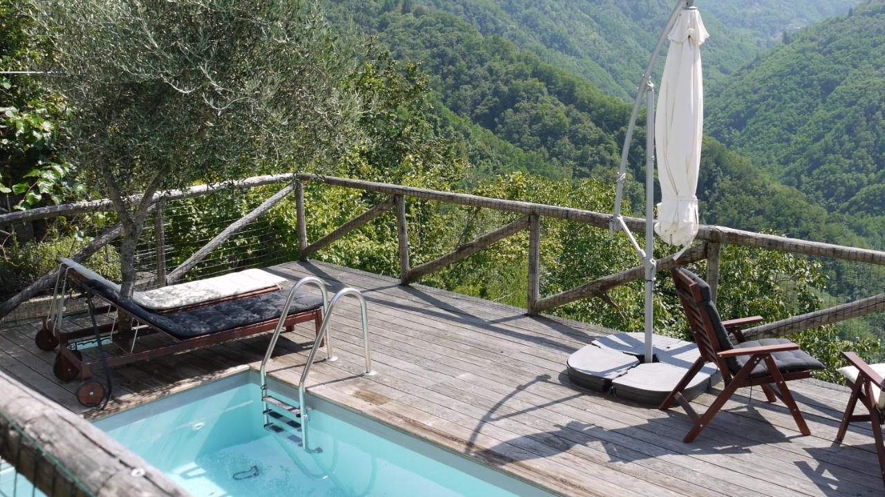 Willa Piscina Con Vista Bagni di Lucca Zewnętrze zdjęcie